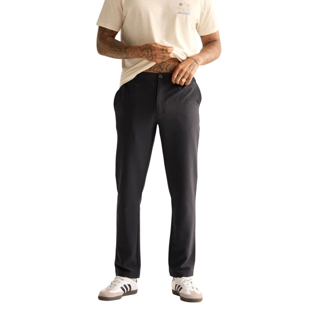 Chubbies Everywear Pants Mens L Black Performance Stretch